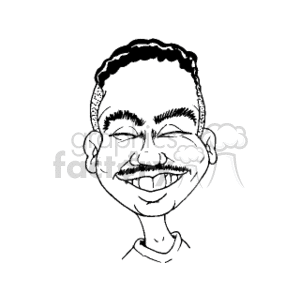 Man with big smile clipart. Commercial use image # 154517