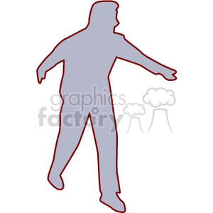   silhouette silhouettes man guy people  man423.gif Clip Art People 