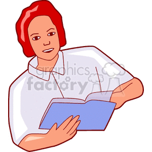 reading802 clipart. Commercial use image # 154813