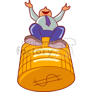   money coins coin rich buy man people buiness career suits  wealth210.gif Clip Art People 