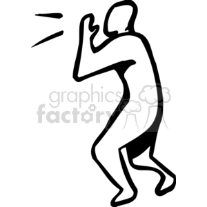   yelling yell lines guy man Clip Art People Adults 