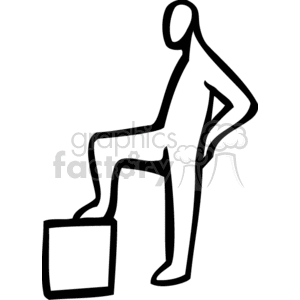   box boxes man guy lines Clip Art People Adults 