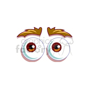 cartoon eyes clipart. Commercial use image # 155965