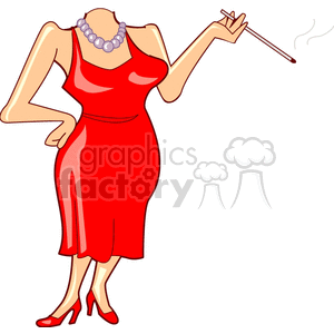   people women lady dress smoking cigarettes cigarette body  BPA0382.gif Clip Art People Adults 