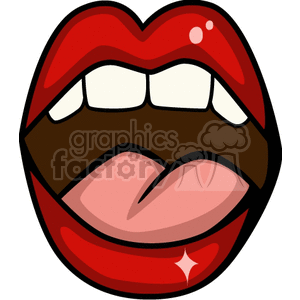 red lips  clipart. Royalty-free image # 156015