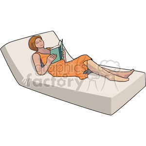 woman relaxing clipart. Royalty-free image # 156021