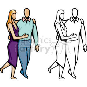   people couple couples lovers family hug walking hugging love  PPA0110.gif Clip Art People Adults 
