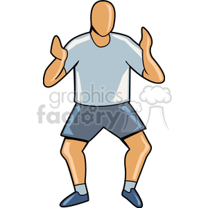   man guy people clapping cheer excited happy Clip Art People Adults 