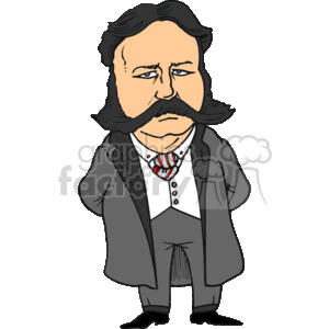 Chester A Arthur   clipart. Commercial use image # 157925