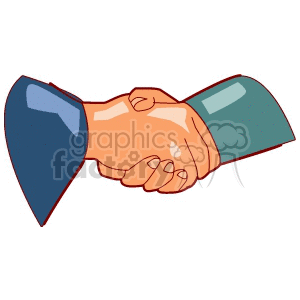 handshake401 clipart. Royalty-free image # 158389