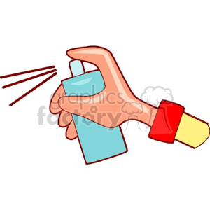  hand hands spray can cans  spray700.gif Clip Art People Hands 