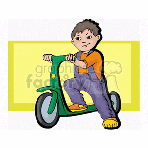 boyscooter clipart. Commercial use image # 158813