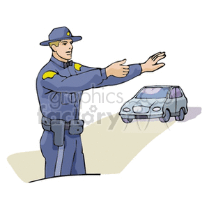 police policeman cops law officer car cars traffic cop  cop.gif Clip Art People Occupations directing traffic accident