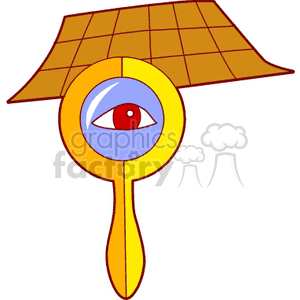 magnifying glass cartoon clipart. Royalty-free icon # 160119