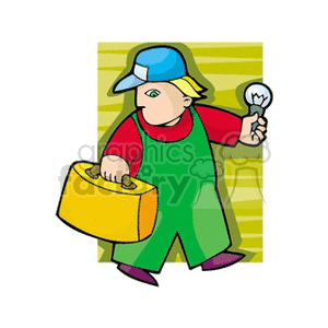 electrician121 clipart. Commercial use image # 160161