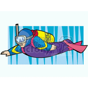   scuba diving diver divers  frogman121.gif Clip Art People Occupations 