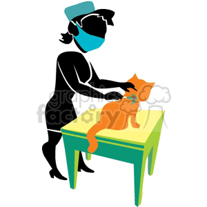  shadow people work working occupations vet cat cats animal hospital veterinary veterinarian  Clip Art People Occupations 