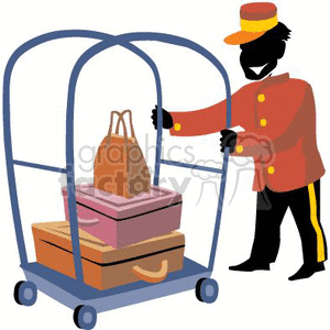bellhop clipart. Royalty-free image # 161414