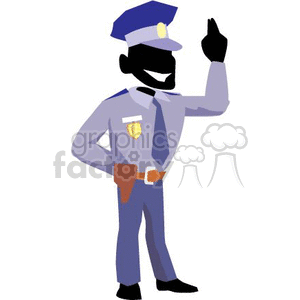 police officer clipart. Commercial use image # 161430