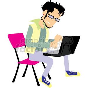 Computer hacker clipart clipart. Royalty-free image # 161460