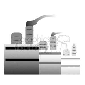 building buildings factory factories Clip+Art Places Buildings carbon+dioxide