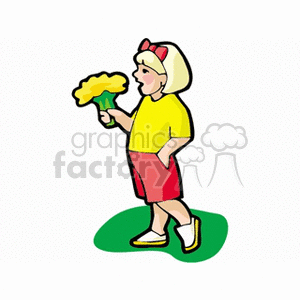girlfieldsflowers clipart. Royalty-free image # 163911