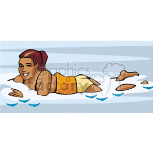girlinwater clipart. Commercial use image # 163913