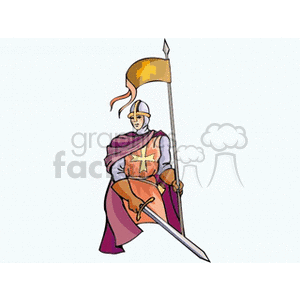 crusader clipart. Commercial use image # 164368