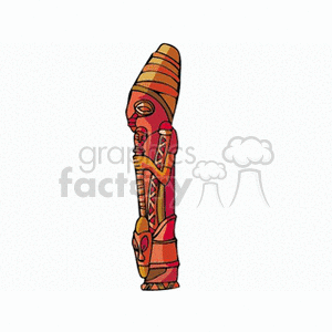  Tiki pole clipart. Royalty-free image # 164382