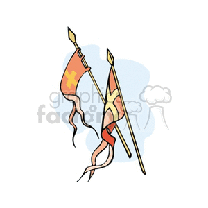 crusader flags clipart. Commercial use image # 164390