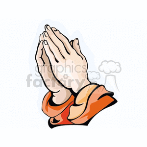 praying hands clipart. Commercial use image # 164400