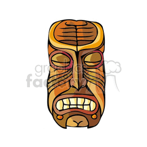 Tiki mask clipart. Commercial use image # 164412