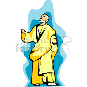 priest-praying clipart. Royalty-free image # 164482