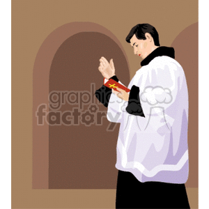   prayer praying pray cross priest religion religious  religions017.gif Clip Art Religion 