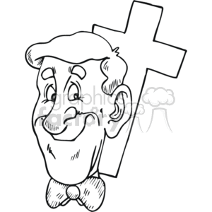 religious man drawing clipart. Commercial use image # 164741