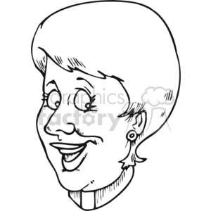 female priest drawing clipart. Royalty-free image # 164791