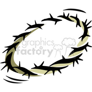 crown of thorns clipart. Royalty-free image # 164971
