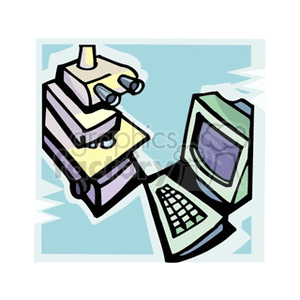 computermicroscope clipart. Royalty-free image # 165296
