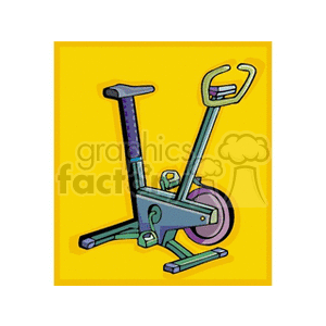   fitness exercise exercising health bicycle bicycles bike bikes equipment  bodybuilder.gif Clip Art Science Health-Medicine 
