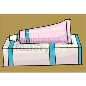   lotion tube tubes cream creams  cream5.gif Clip Art Science Health-Medicine 