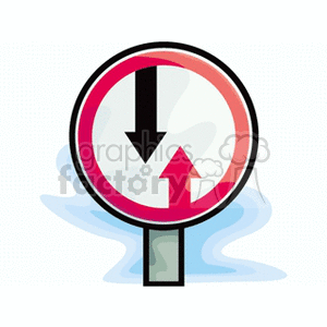   street sign signs two way traffic road arrow arrows  advantage.gif Clip Art Signs-Symbols 