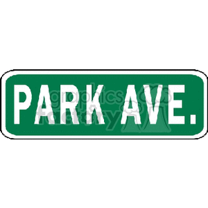   sign signs park ave avenue street  parkave.gif Clip Art Signs-Symbols 