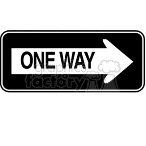 ONEWAY01 clipart. Commercial use image # 167261