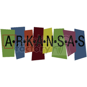 Arkansas banner clipart. Royalty-free image # 167555