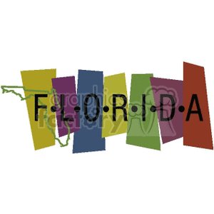 Florida USA banner clipart. Commercial use image # 167560