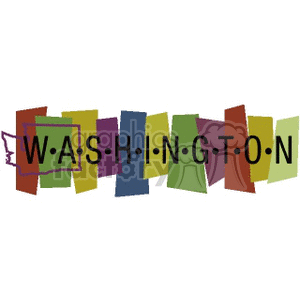Washington Banner clipart. Commercial use image # 167597