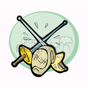   sword fighting fighter fencing swords  fence.gif Clip Art Sports 