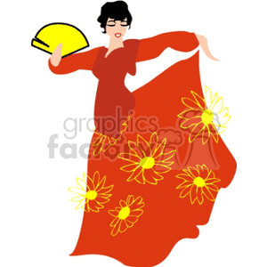women doing the salsa clipart. Royalty-free image # 168792