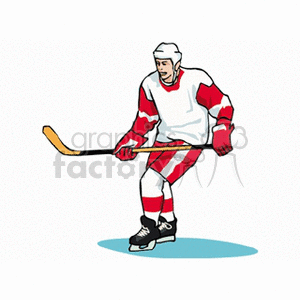 hockey player clipart. Royalty-free image # 169277
