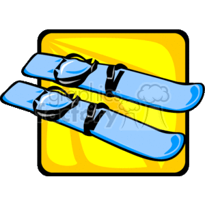 1_skis clipart. Royalty-free image # 169588